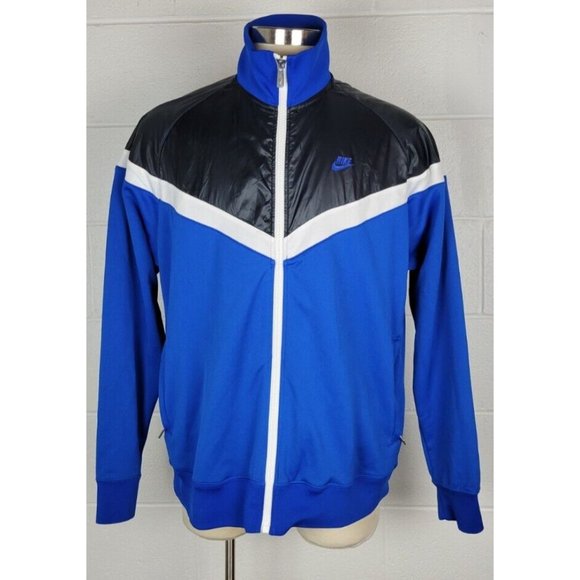 Nike Other - Nike Sportswear Mens Blue Black Victory Track Full Zip Jacket 426769-442 XXL